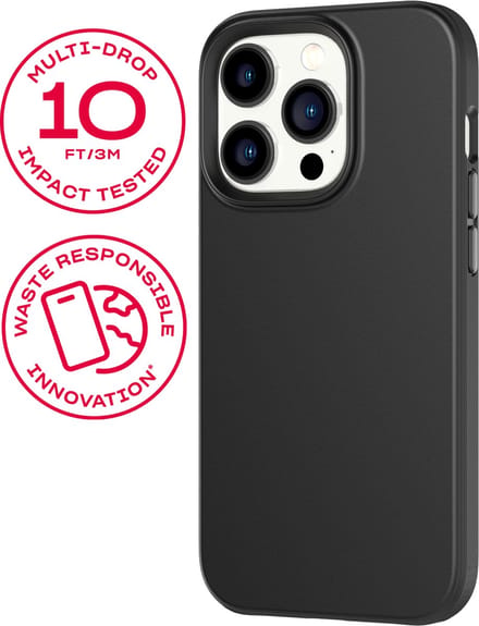 Tech21 Evo Lite - iPhone 14 Pro hoesje - Schokbestendig flexibel telefoonhoesje - Zwart - 3 meter valbestendig
