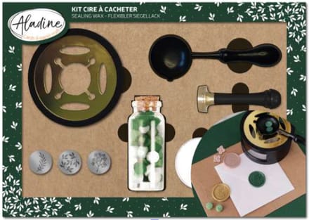 Aladine Zegel Wax Set Natuur