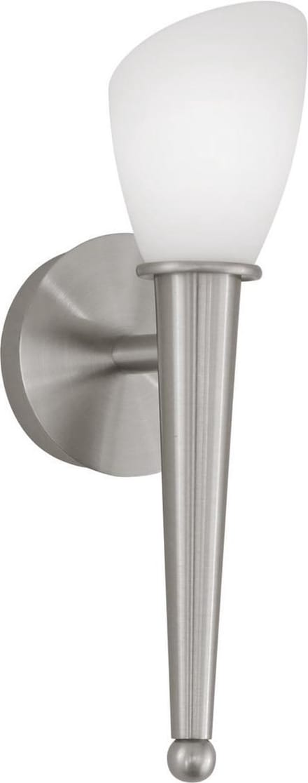 EGLO Mara 2 - Wandlamp - 1 Lichts - Nikkel-Mat - Wit
