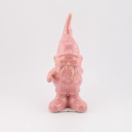 Ornament duimpje omhoog kabouter roze 6,5x5x15cm