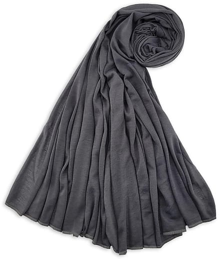 JB Collection - Hoofddoeken - hoofddoek polyester jersey uni antraciet - antraciet