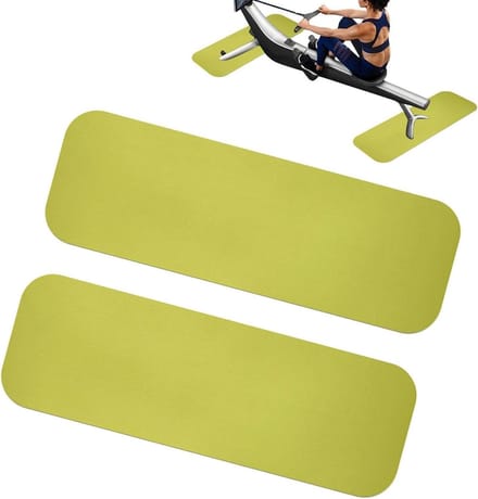 Loopbandmat - Onderlegger Trainingsmat - Bescherming Vloer - Geluiddempend Antislip - 80x25cm - Fluorescerend groen