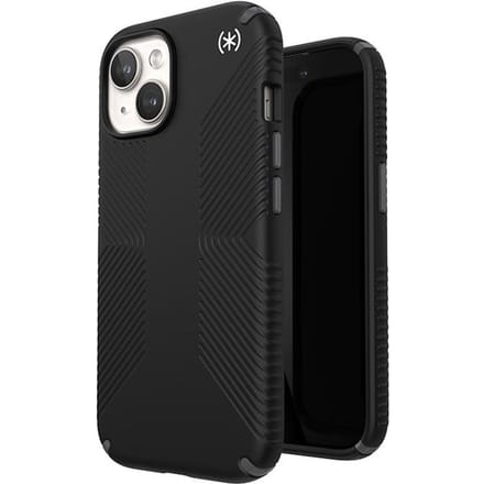 Speck Presidio2 Grip Magsafe - Étui iPhone 15 / iPhone 14 / iPhone 13 (Noir / Gris Ardoise / Blanc)