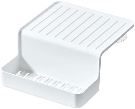 iDesign - Sink Caddy met Zuignap - Gerecycled Polypropyleen - Wit