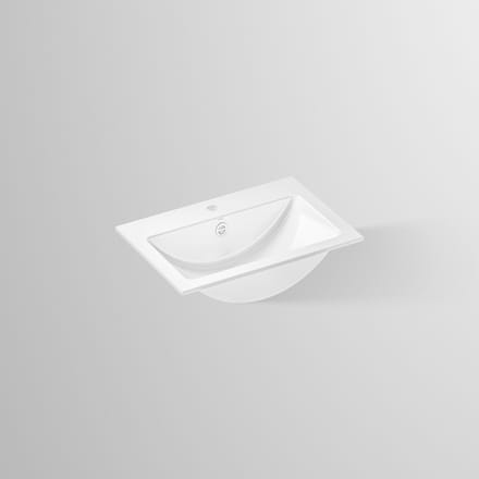 Alape Eb serie inbouw wastafel 58,5x42,5cm wit
