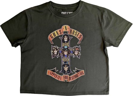 Guns N' Roses - Appetite For Destruction Crop top - S - Groen