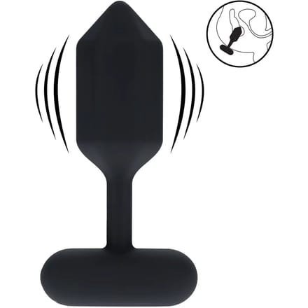 Levelz - Hexagonal Vibrating Silicone Anal Plug - Medium