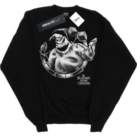 Disney Heren Nightmare Before Christmas Ooogie Boogie Mono Sweatshirt (Zwart)