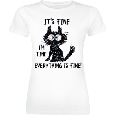 Tierisch - Fun T-shirt - Fine - S tot XXL - voor Vrouwen - wit