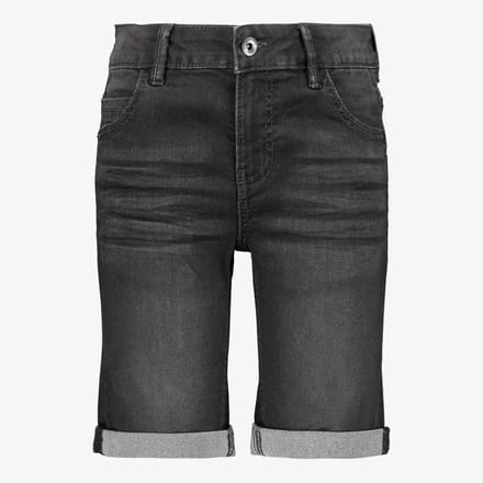 Unsigned jongens denim short medium zwart - Maat 152