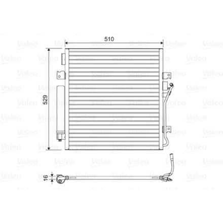Condensator, airconditioning VALEO 814163