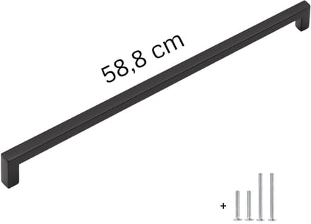 Handgreep Zwart 58,8 cm – Groot - Lange Handgreep & Meubelgreep