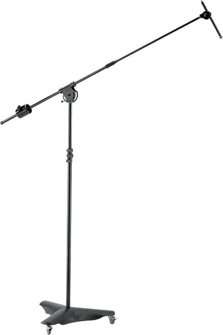 Overhead Microfoonstatief met Draaiarm Zwart
