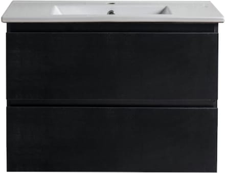 LINEA UNO - Kode 60 - Mat zwart - Badmeubel - - 301562