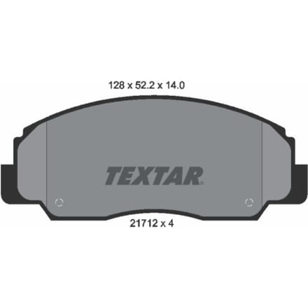 Remblokset TEXTAR 2171201, voor