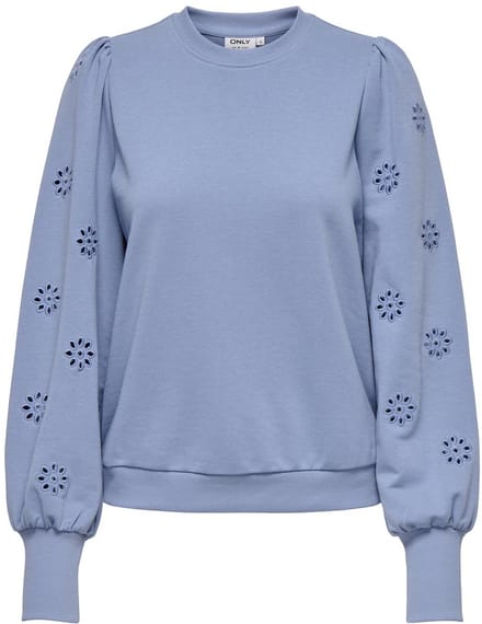 Only Trui Onlfemme L/s Puff Embroidery Ub Swt 15315687 Tempest Dames Maat - S