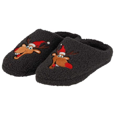 Kerst Pantoffels - Heren - Grijs / 45/46