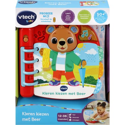 Vtech - Babyboek Kleren Kiezen Met Beer - Interactief met Geluid