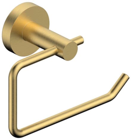FugaFlow Eccelente Acces Toiletrolhouder - zonder klep - rond - Geborsteld Messing PVD
