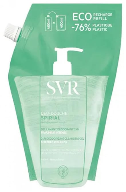 SVR Spirial Déo-Douche Deodoriserende Reinigingsgel 24U Eco-Navulling 400 ml