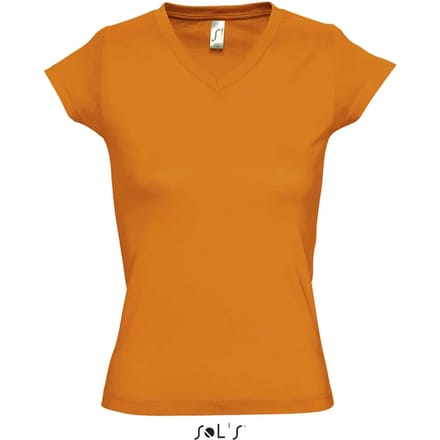 SOL'S Women´s V-Neck-T-Shirt Moon L156 - orange - 3XL
