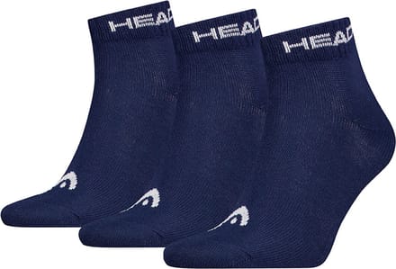 HEAD unisex 3P quartersokken elements blauw