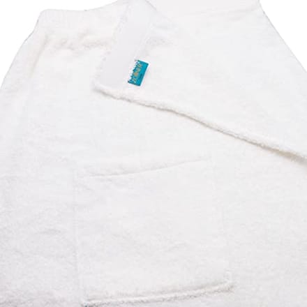 Sauna handdoek voor dames van katoen - met klittenbandsluiting, S/M