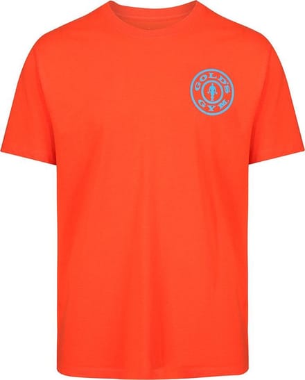 BASIC T-SHIRT WITH CHEST LOGO - ORANJE - S