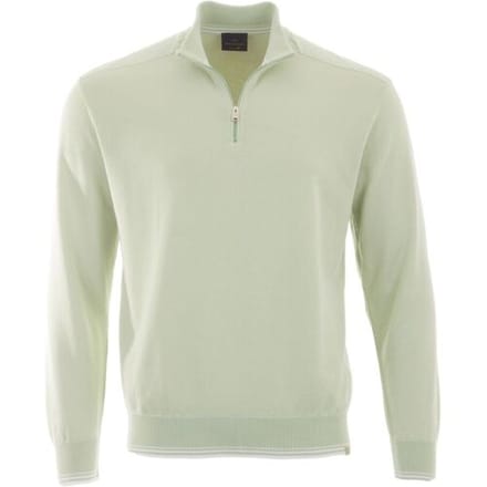 Paul & Shark Trui Piuma Featherlight Cotton Half Zip Meadow Mist / male