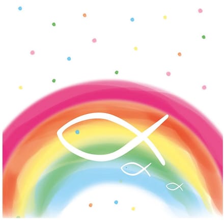 Napkin 33 Rainbow White FSC Mix Servetten