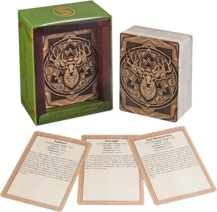 Snelle Referentie Kaarten Set voor D&D 5e Spells & Vaardigheden - Druïde - Zakformaat RPG Accessoire