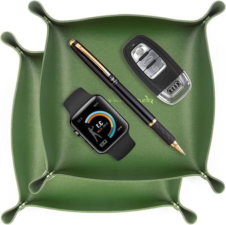 Dienbladen van kunstleer - Set van 2 - Handige opbergdozen voor tassen en accessoires