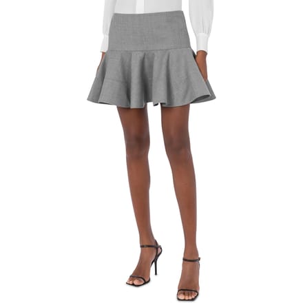 Moschino Wool Canvas Miniskirt Grey Taglia: 42 | Minigonne Outlet | Donna | Grigio