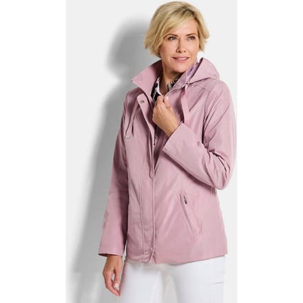 Jas met afneembare capuchon - rosé - Gr. 44 van Goldner Fashion