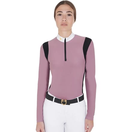 Wedstrijdrij polo met lange mouwen voor dames Equestro