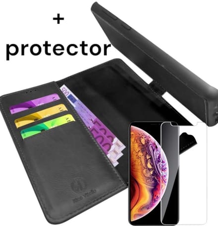 2-in-1 magnetische cases Geschikt voor Apple iPhone 6/6S plus + gratis protector Zwart