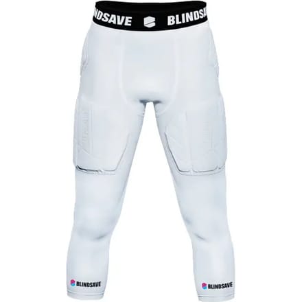 GAMEPATCH | 3/4 Compression tights | Wit | Maat L | Basketball | Handball | Urban Sports