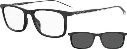 Hugo Boss Zonnebril Boss 1150/cs Clip-on Heren Rechthoekig Zwart