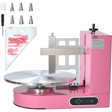 Taartdecoratiemachine Taartglazuur Smeerder voor 4  tot 16  Taart Roze
