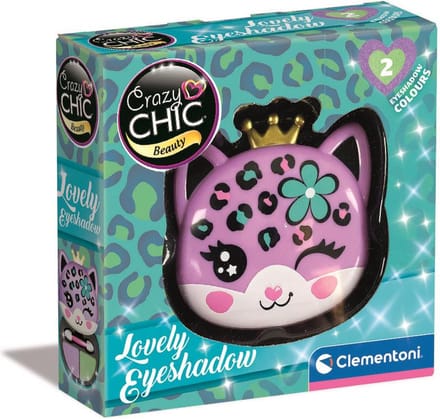 Clementoni - Crazy Chic - Lovely Oogschaduw - Luipaard - Make-up voor kinderen - vanaf 6 jaar