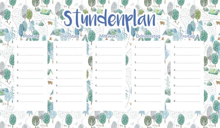 Wallvy - Magnetische Lesrooster Planner - 30x17,5cm - Personaliseerbaar