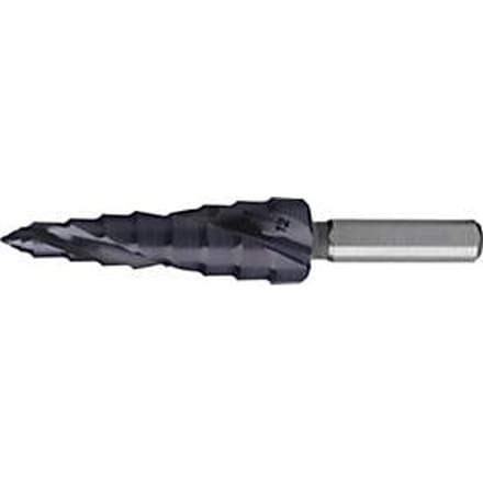 RUKO trappenboor ULTIMATECUT grootte 0/9, HSS RUnaTEC, Ø 5-12 mm, spiraalgroef Z.2, FLOWSTEP® punt