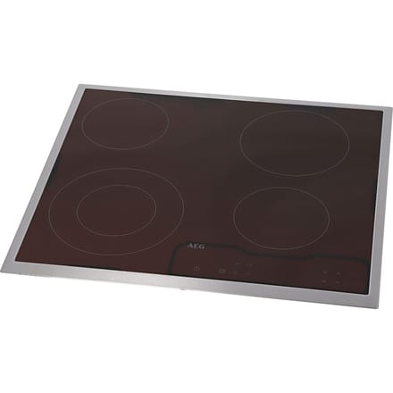 AEG glasplaat met kader, inox, AEG, 576x516mm 3058134028