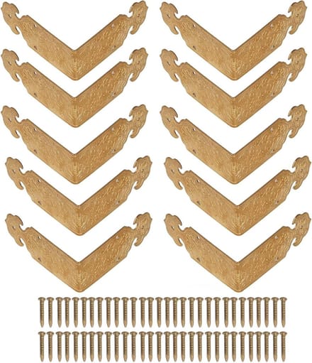 Dailygoods- Hoekbeschermers 10 Sets - Antieke Koperen Randen