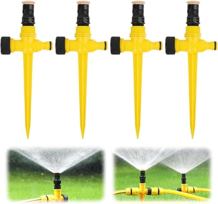 Verstelbare Tuinsproeier 4-Pack 360° Draaibaar voor Gazon en Planten