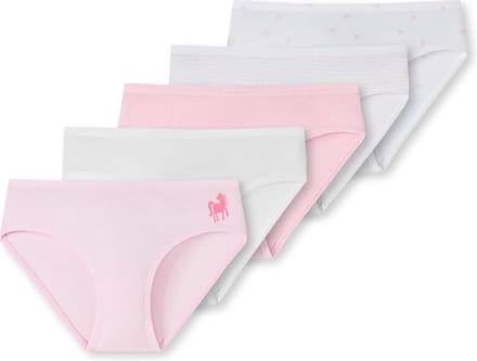 Schiesser 5 PACK Slips 95/5 Multipacks Meisjes Onderbroek