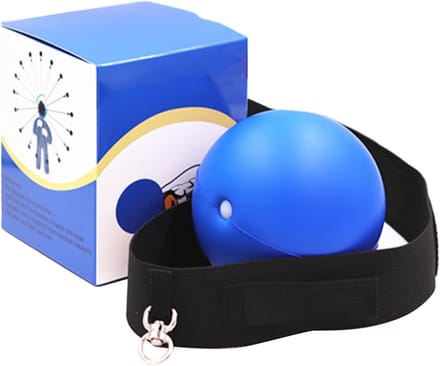 Boksreflexbal - Training Bal - Reactie Verbeteren - Verstelbare Hoofdband - 9 cm Bal - Blauw