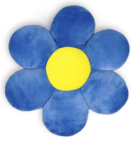 WP Merchandise - Kamille Blauw Sierkussen 55 cm