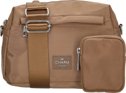 Charm London Odeon Crossbody Schoudertas met Etui Trendy - Taupe