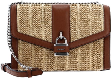 DKNY Schoudertas Ella Logo Shoulder Bag Natural / Caramel Beige